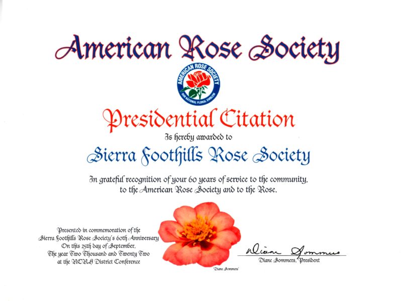 ARS Presidential Citation